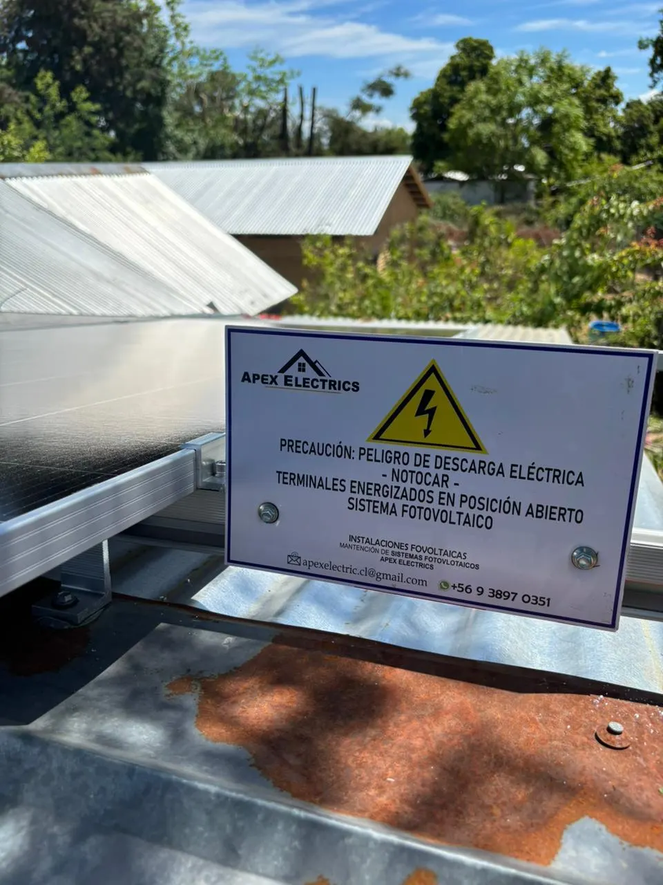 Proyecto fotovoltaico N°19 instalado por Apex Electric en Ñuble, Biobío o Maule